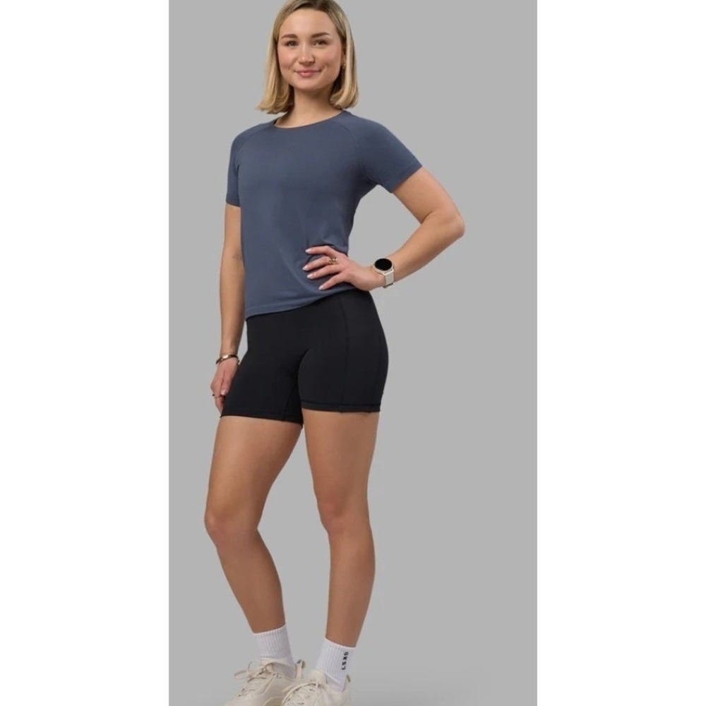 LSKD AeroFLX+ Seamless Tee Night Shadow Workout Shirt Womens Medium NWT NEW